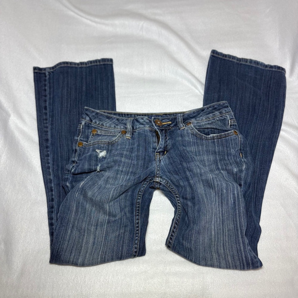 Arizona Jean Co Favorite Bootcut Jeans Womens 5 Low Rise Blue Y2K Denim